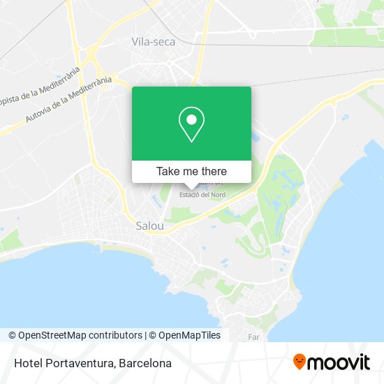 Hotel Portaventura map