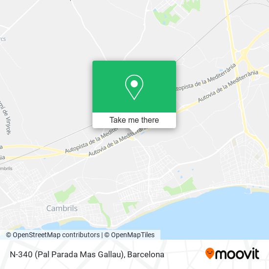 N-340 (Pal Parada Mas Gallau) map