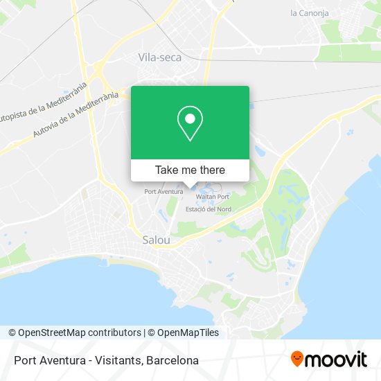 Port Aventura - Visitants map