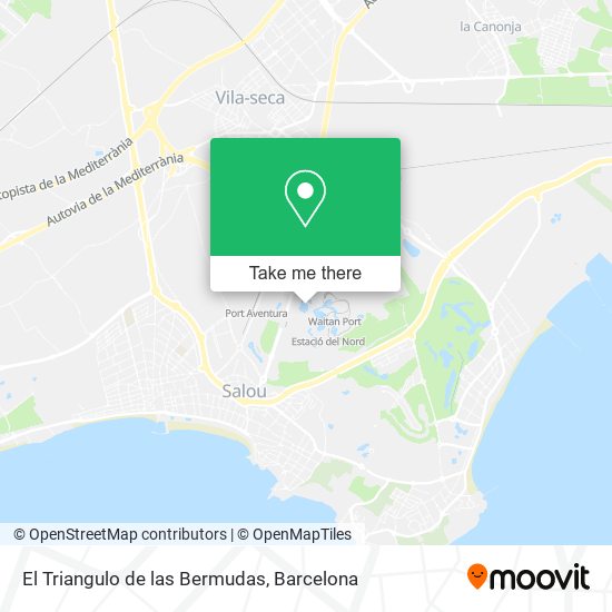 El Triangulo de las Bermudas map