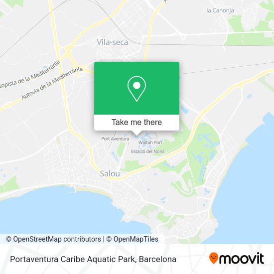 Portaventura Caribe Aquatic Park map