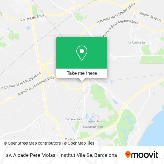 av. Alcade Pere Molas - Institut Vila-Se map