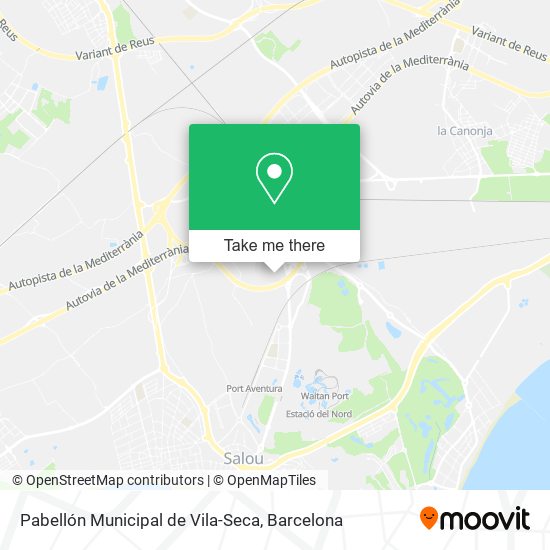 Pabellón Municipal de Vila-Seca map