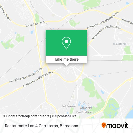 Restaurante Las 4 Carreteras map