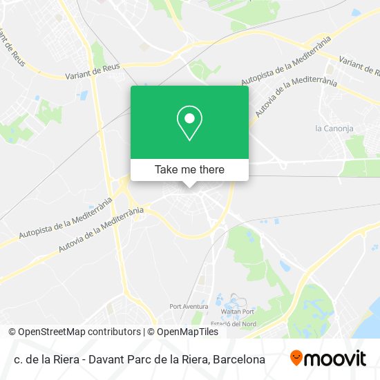 c. de la Riera - Davant Parc de la Riera map
