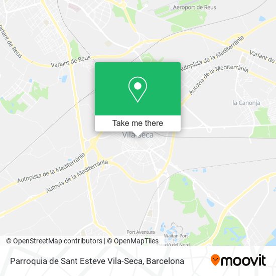 Parroquia de Sant Esteve Vila-Seca map