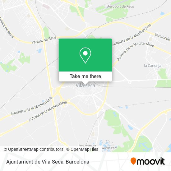 Ajuntament de Vila-Seca map
