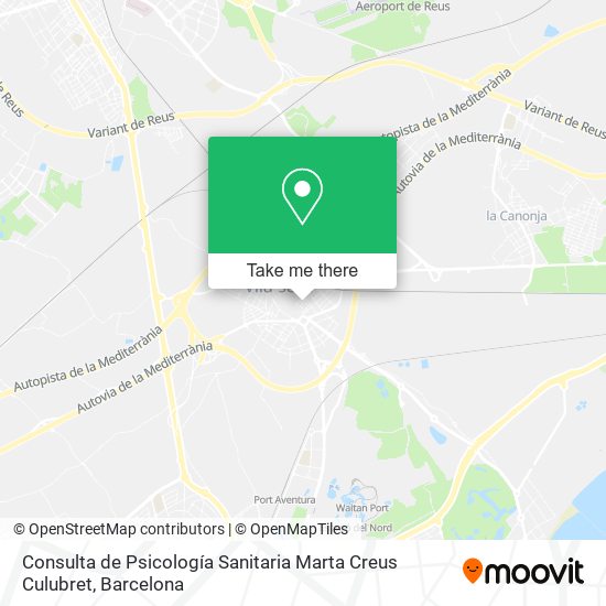 Consulta de Psicología Sanitaria Marta Creus Culubret map