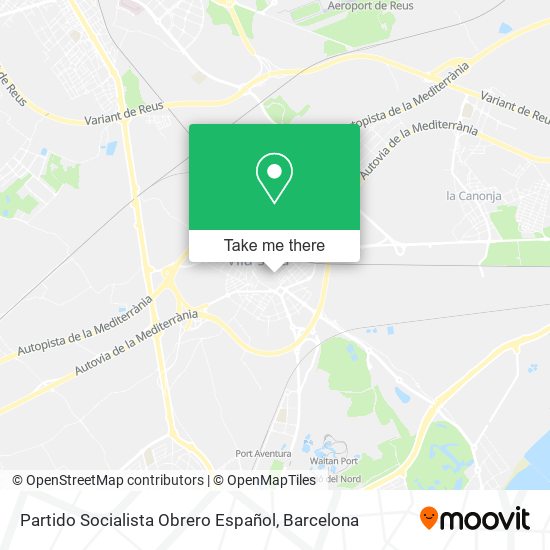 Partido Socialista Obrero Español map