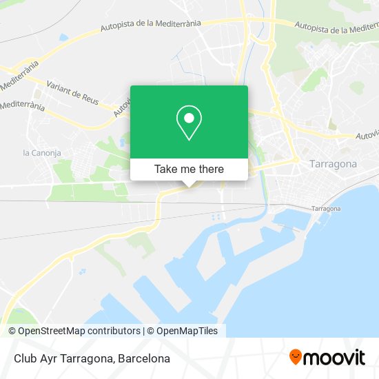 Club Ayr Tarragona map