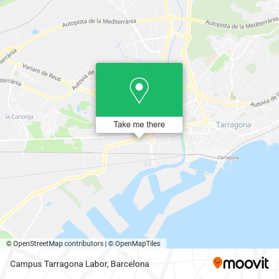 Campus Tarragona Labor map