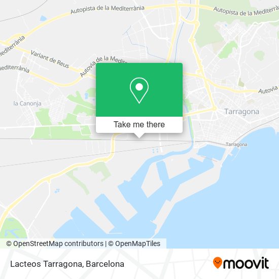 Lacteos Tarragona map
