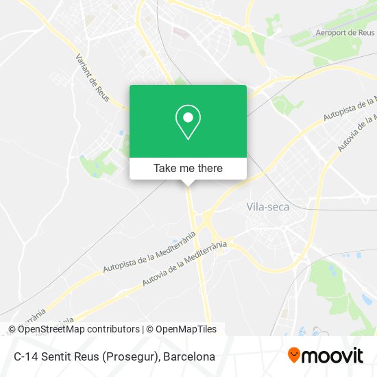 C-14 Sentit Reus (Prosegur) map