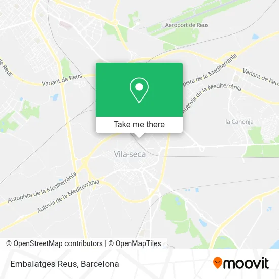 Embalatges Reus map