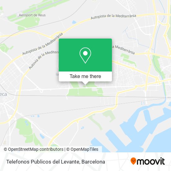 Telefonos Publicos del Levante map