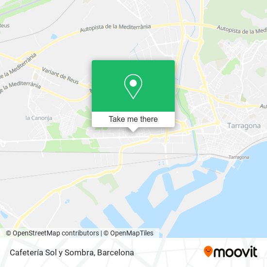 Cafetería Sol y Sombra map