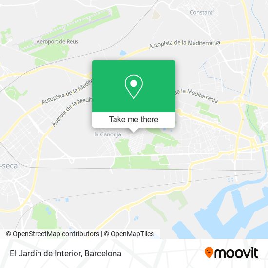 El Jardín de Interior map