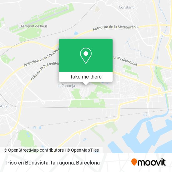 Piso en Bonavista, tarragona map