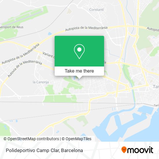 Polideportivo Camp Clar map