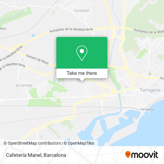 Cafetería Manel map