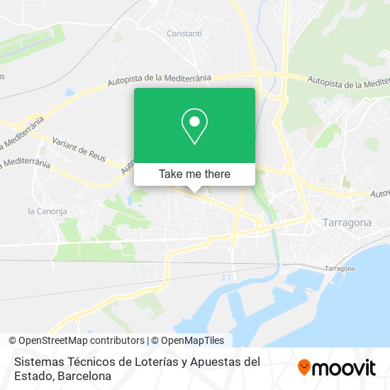 Sistemas Técnicos de Loterías y Apuestas del Estado map