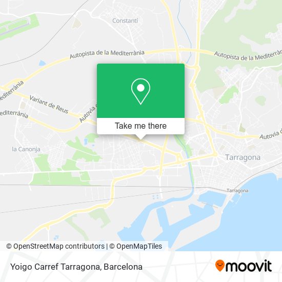 Yoigo Carref Tarragona map