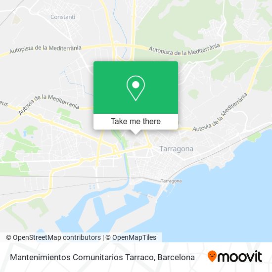 Mantenimientos Comunitarios Tarraco map