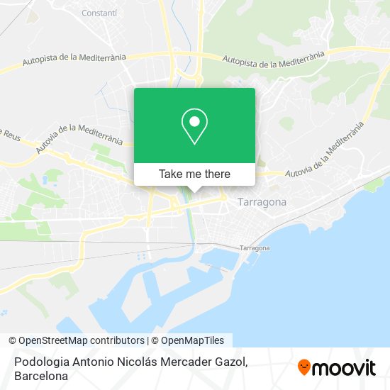 Podologia Antonio Nicolás Mercader Gazol map