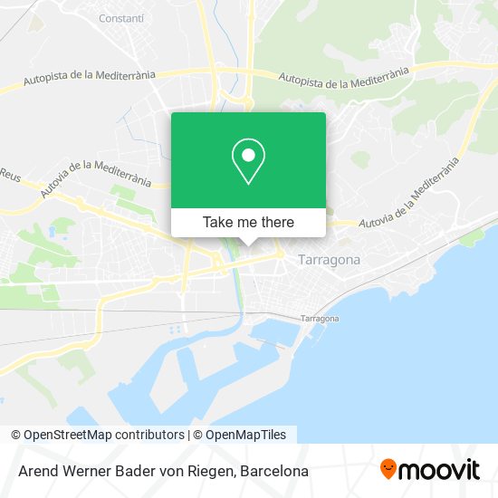Arend Werner Bader von Riegen map