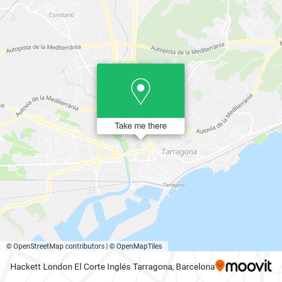 Hackett London El Corte Inglés Tarragona map