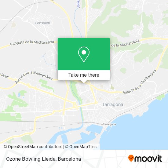 Ozone Bowling Lleida map