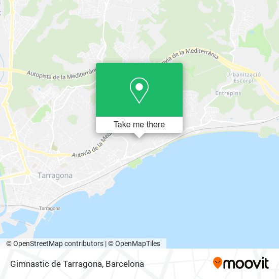 Gimnastic de Tarragona map
