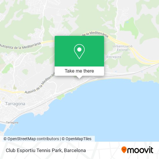 Club Esportiu Tennis Park map