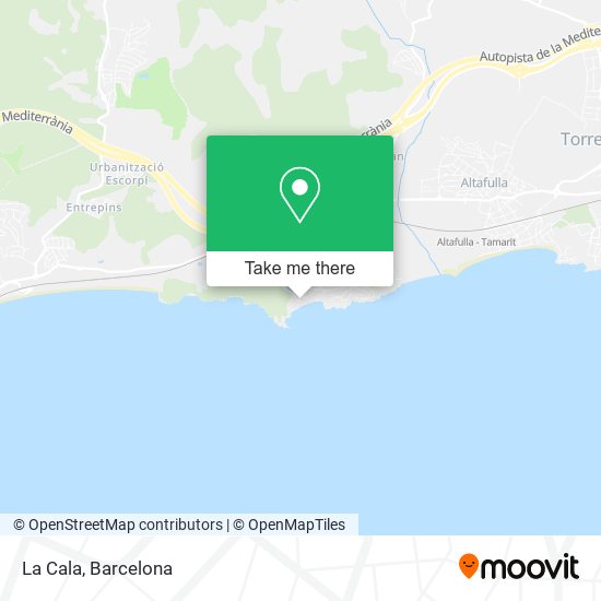 La Cala map