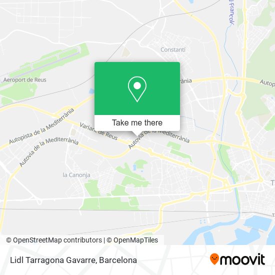 Lidl Tarragona Gavarre map