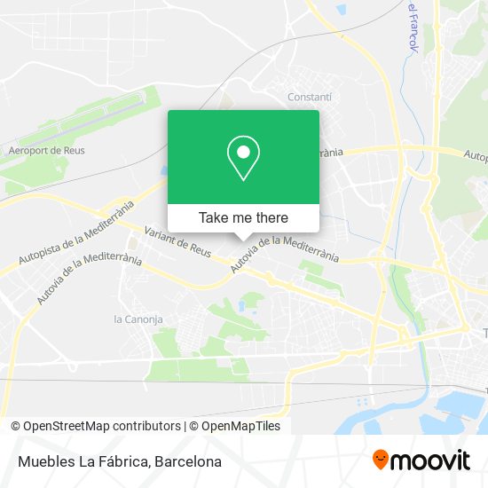 Muebles La Fábrica map
