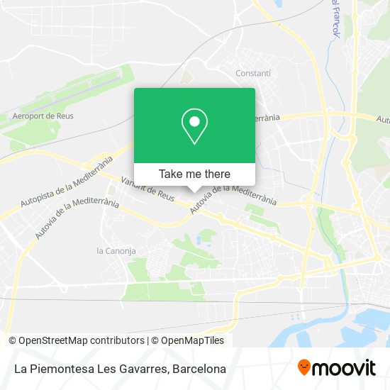 La Piemontesa Les Gavarres map