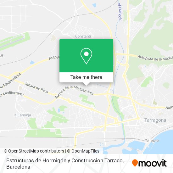 Estructuras de Hormigón y Construccion Tarraco map