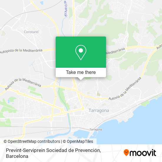 Prevint-Serviprein Sociedad de Prevención map