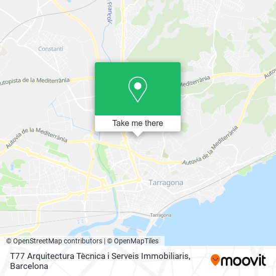 T77 Arquitectura Tècnica i Serveis Immobiliaris map