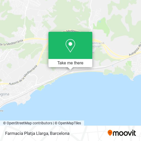Farmacia Platja Llarga map