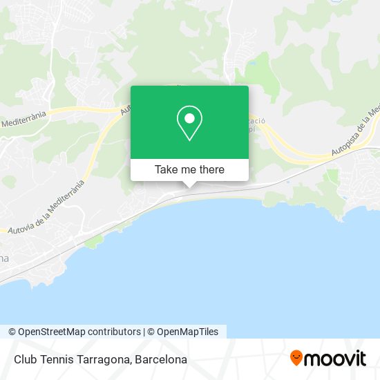 Club Tennis Tarragona map