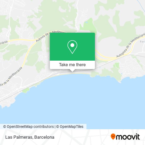 Las Palmeras map