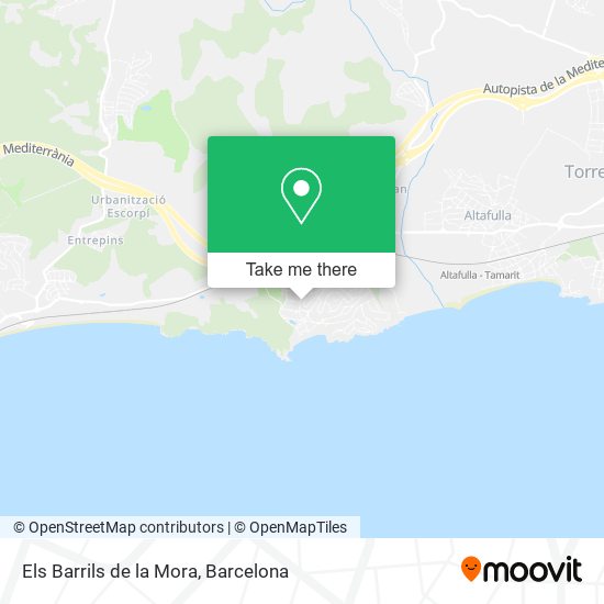 Els Barrils de la Mora map