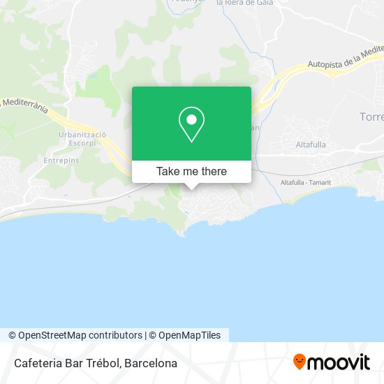 Cafeteria Bar Trébol map
