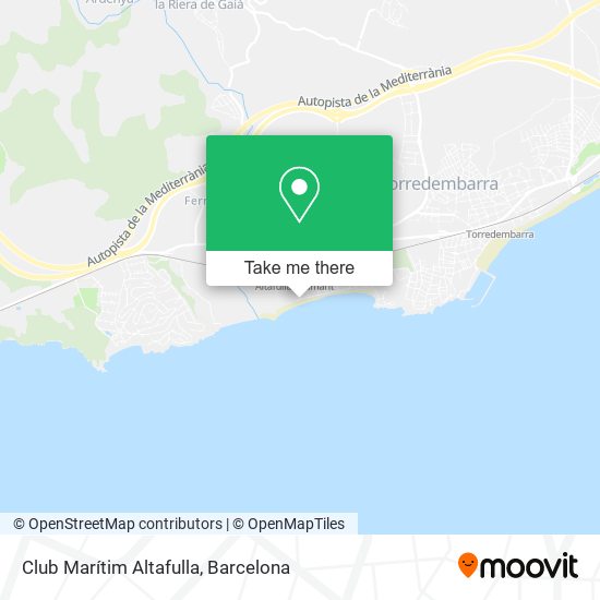 Club Marítim Altafulla map