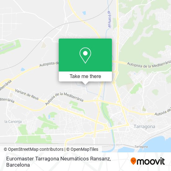 Euromaster Tarragona Neumáticos Ransanz map