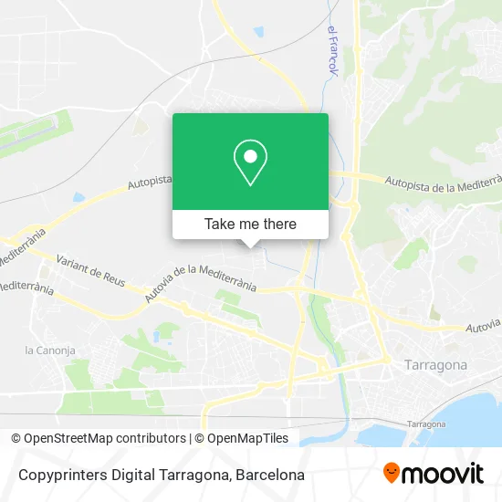 Copyprinters Digital Tarragona map