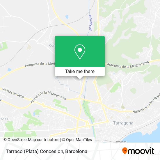 Tarraco (Plata) Concesion map