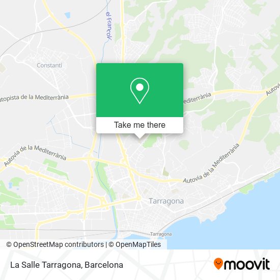 La Salle Tarragona map